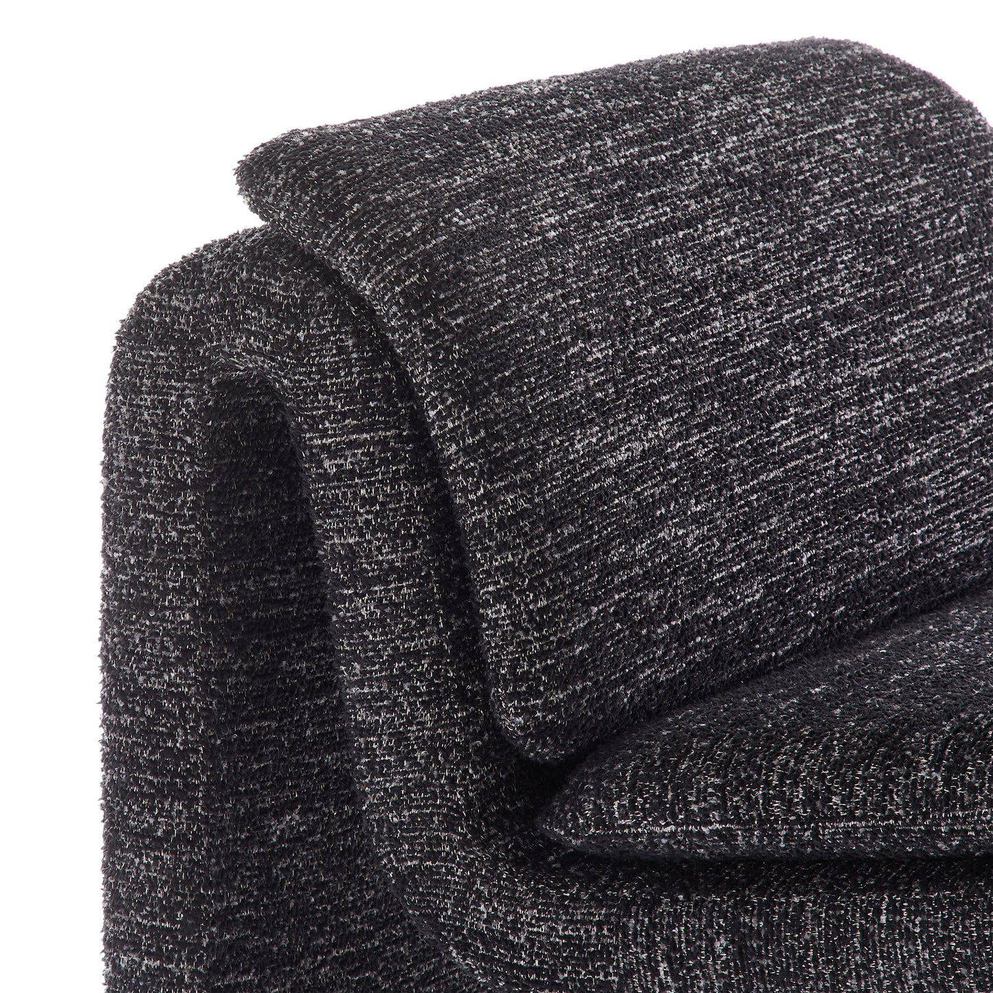 Lume Boucle Upholstered Armless Accent Chair by Furniture For America