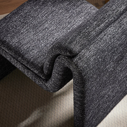 Lume Boucle Upholstered Armless Accent Chair by Furniture For America