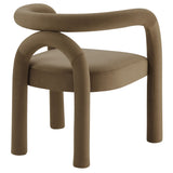 Orla Performance Velvet Dining Chair in Camel