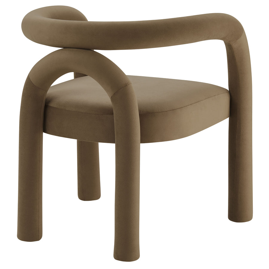 Orla Performance Velvet Dining Chair in Camel