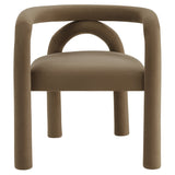 Orla Performance Velvet Dining Chair in Camel