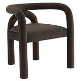 Orla Performance Velvet Dining Chair in Cocoa