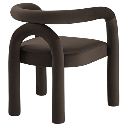 Astrid Performance Velvet Dining Chair in Cocoa