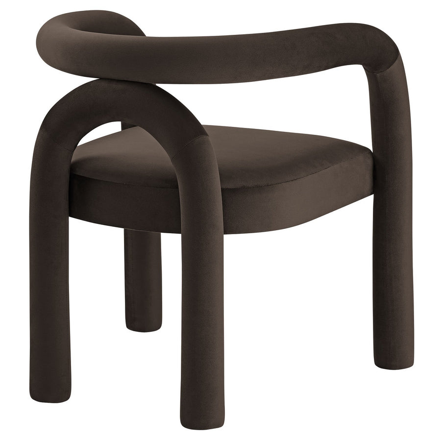 Orla Performance Velvet Dining Chair in Cocoa