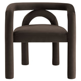 Orla Performance Velvet Dining Chair in Cocoa