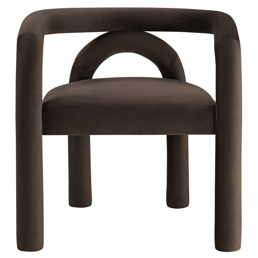 Orla Performance Velvet Dining Chair in Cocoa