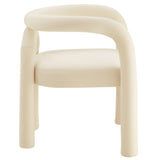 Orla Performance Velvet Dining Chair in Porcelain
