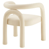 Orla Performance Velvet Dining Chair in Porcelain