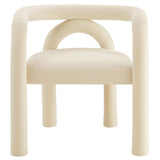 Orla Performance Velvet Dining Chair in Porcelain