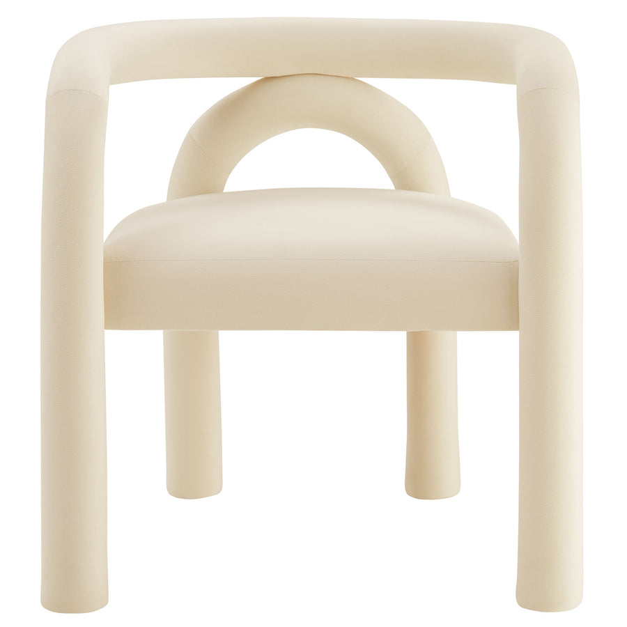 Orla Performance Velvet Dining Chair in Porcelain