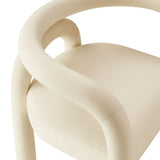 Orla Performance Velvet Dining Chair in Porcelain