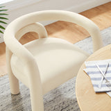 Orla Performance Velvet Dining Chair in Porcelain