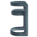 Sepia Performance Velvet Counter Stool in Cadet Blue