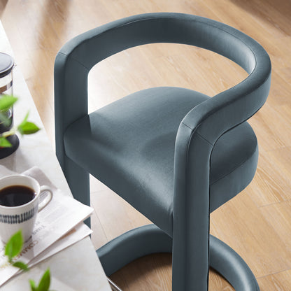 Winslow Performance Velvet Counter Stool by Furniture For America