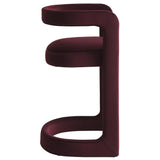 Sepia Performance Velvet Counter Stool in Mulberry