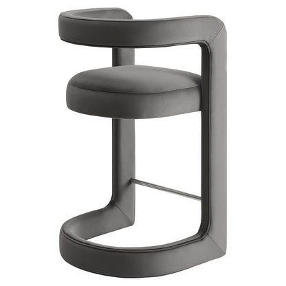 Winslow Performance Velvet Counter Stool by Furniture For America