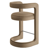 Sepia Performance Velvet Counter Stool in Taupe