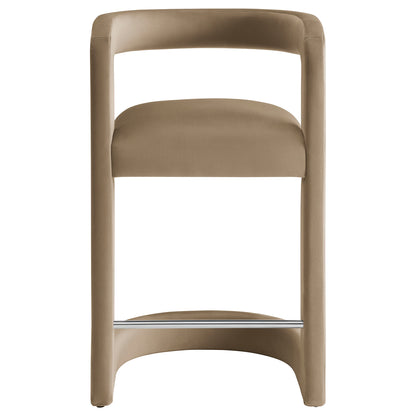 Winslow Performance Velvet Counter Stool by Furniture For America