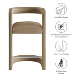 Sepia Performance Velvet Counter Stool in Taupe