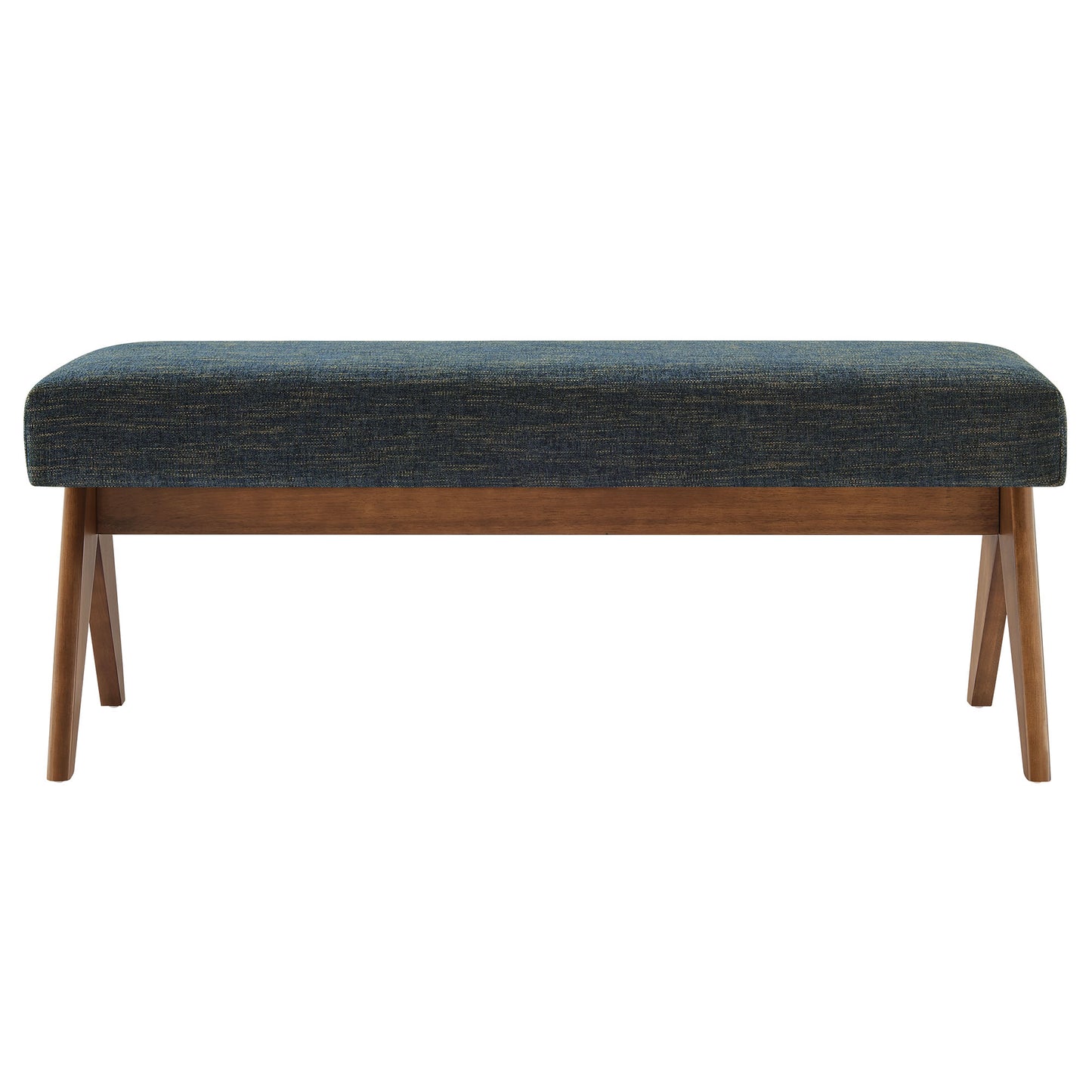 Lyra 47" Fabric Upholstered Bench by Furniture For America