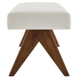 Sable 47" Fabric Upholstered Bench in Ivory