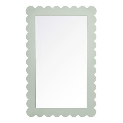 Emmeline Scalloped Rectangle Wall Mirror by Furniture For America