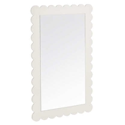 Emmeline Scalloped Rectangle Wall Mirror by Furniture For America