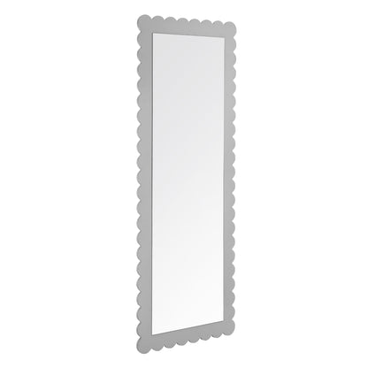 Emmeline Scalloped Rectangle Floor Mirror by Furniture For America