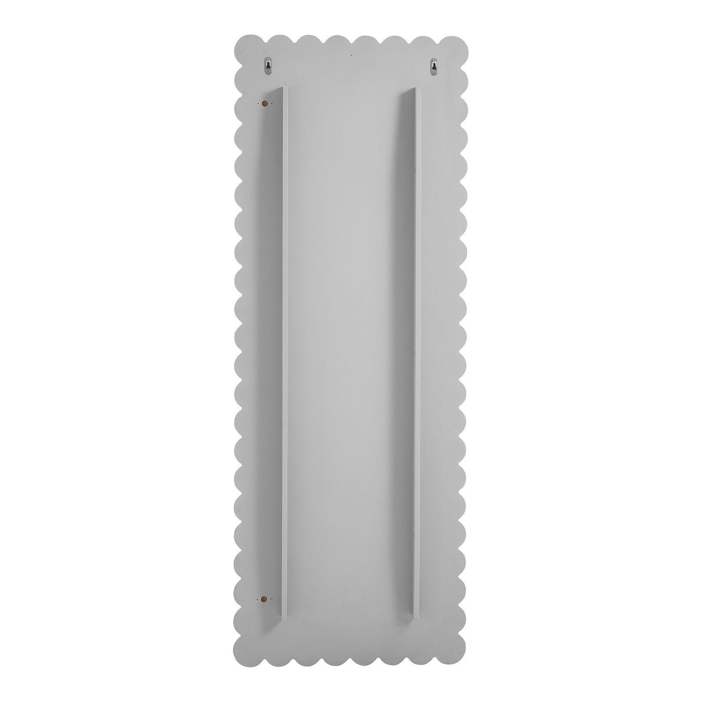 Emmeline Scalloped Rectangle Floor Mirror by Furniture For America