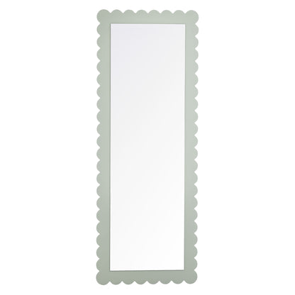 Emmeline Scalloped Rectangle Floor Mirror by Furniture For America