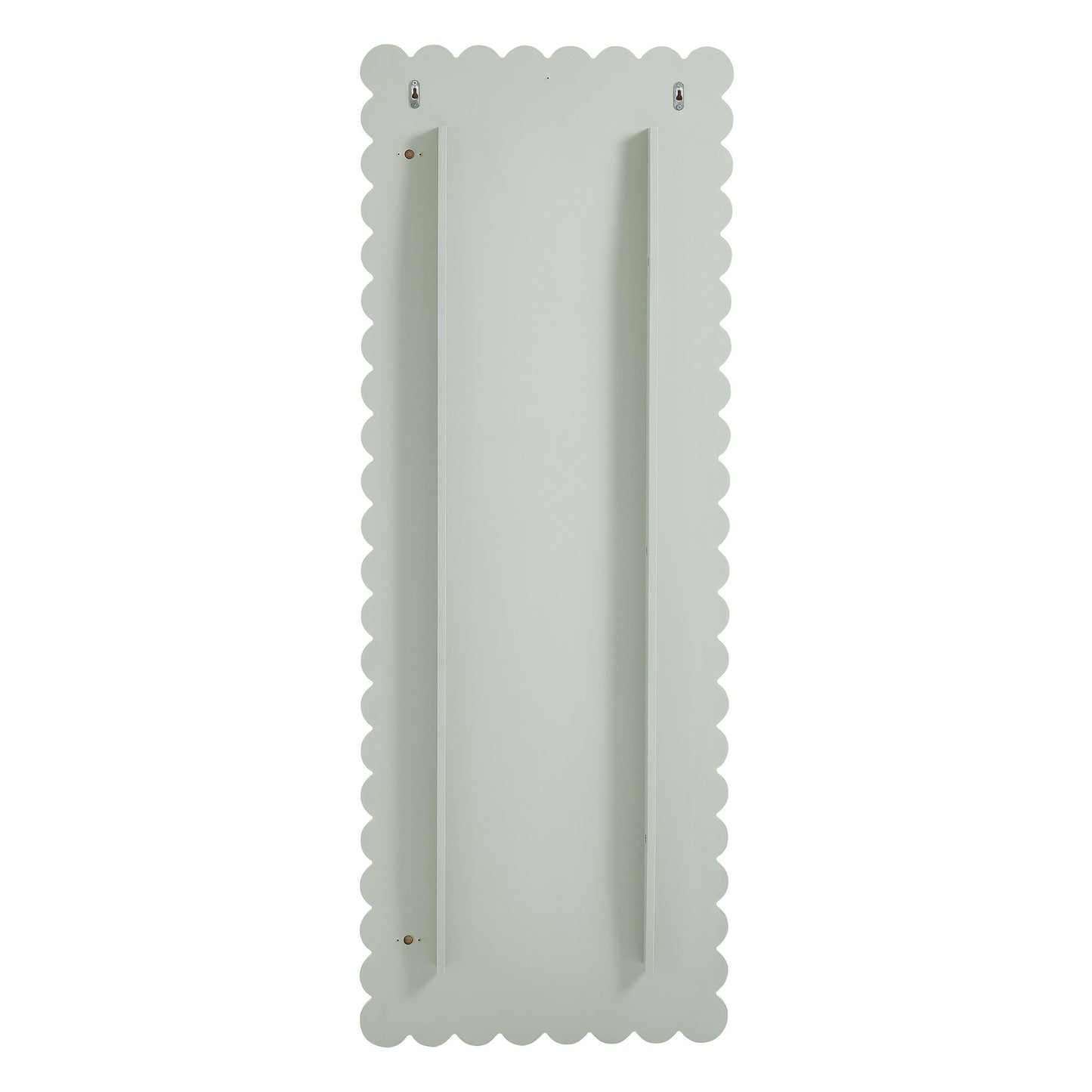 Emmeline Scalloped Rectangle Floor Mirror by Furniture For America