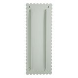 Solstice Scalloped Rectangle Floor Mirror in Sage