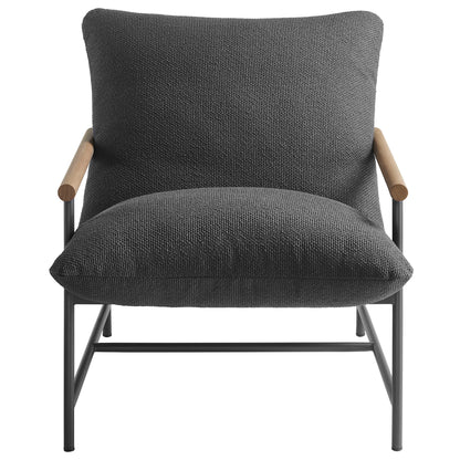 Raya Outdoor Patio Boucle Sling Lounge Chair by Furniture for America