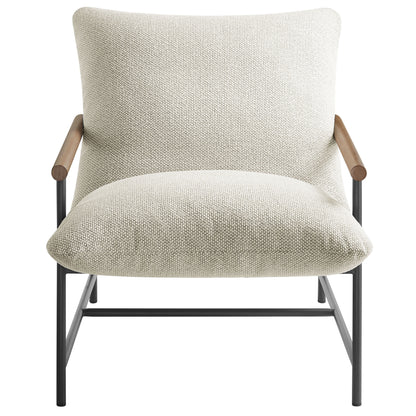 Raya Outdoor Patio Boucle Sling Lounge Chair by Furniture for America