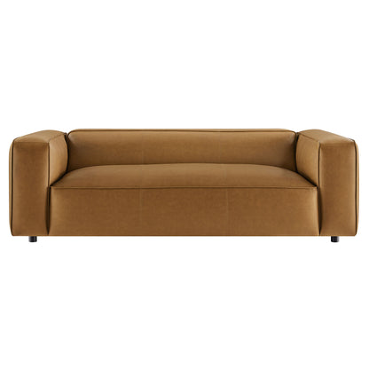 Auren Upholstered Vegan Leather Sofa by Furniture For America