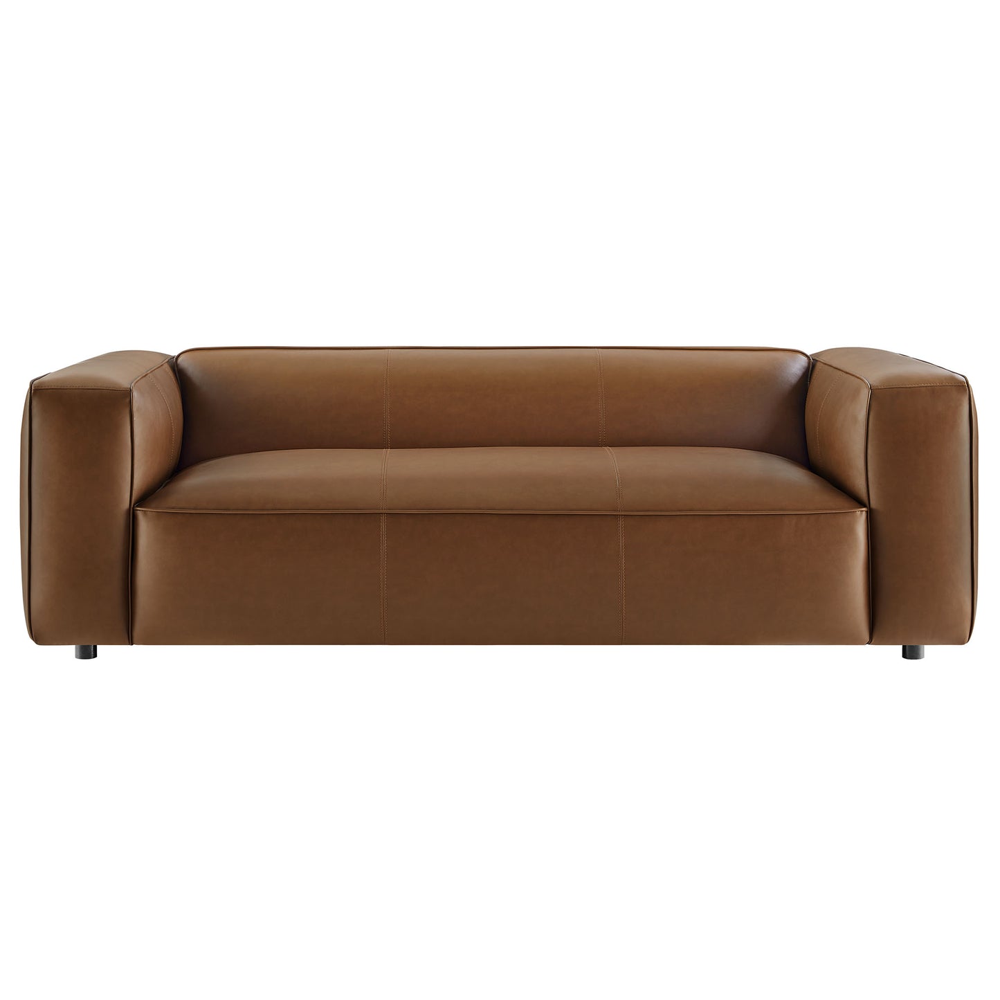 Auren Upholstered Vegan Leather Sofa by Furniture For America