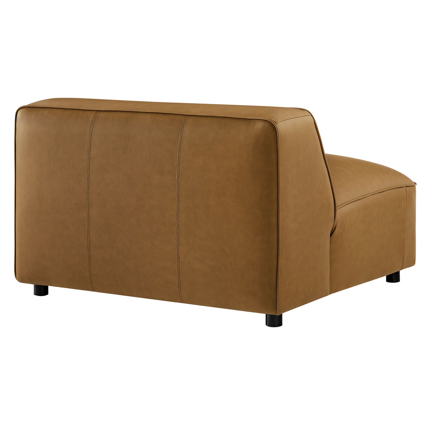 Auren Upholstered Vegan Leather Modular Armless Chair by Furniture For America