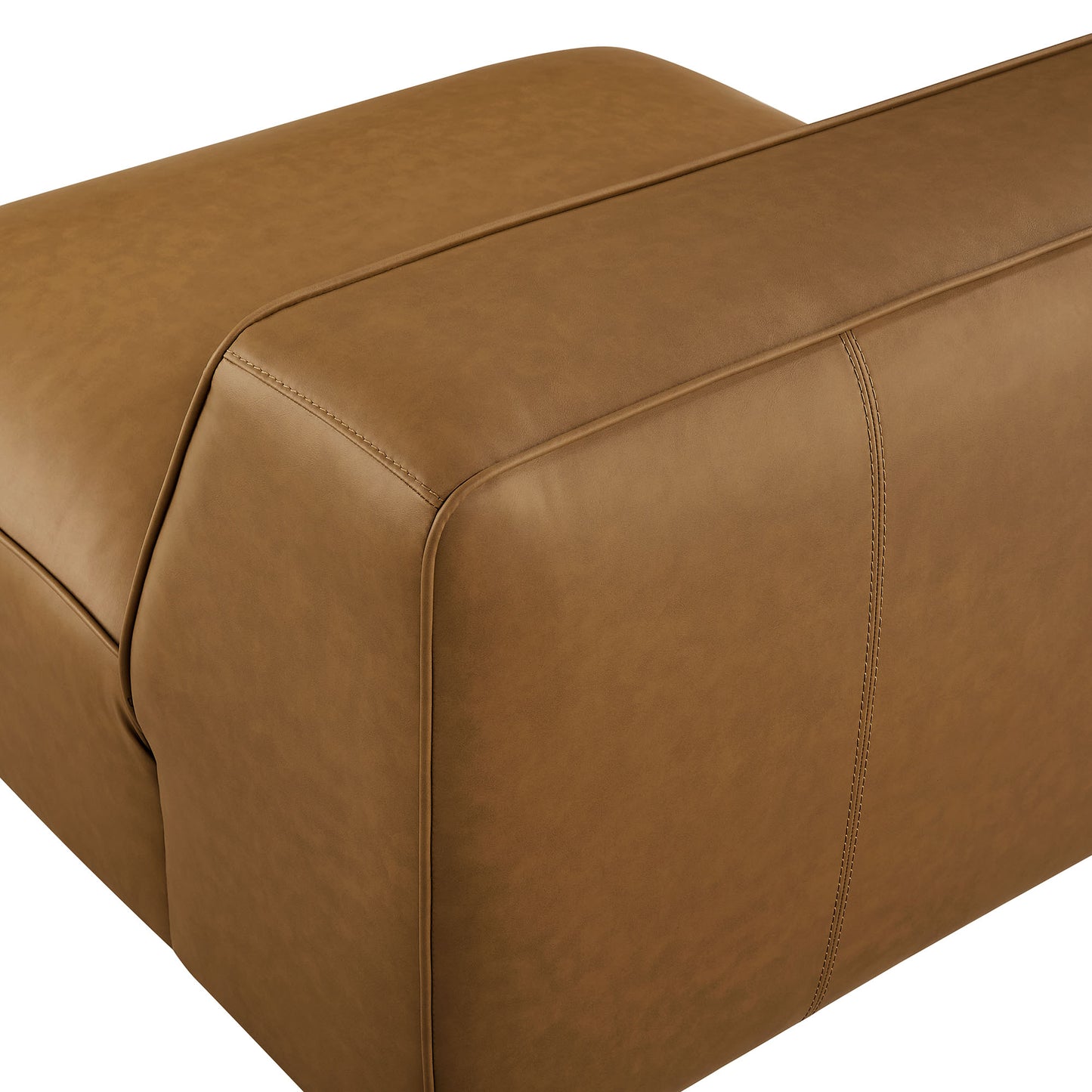 Auren Upholstered Vegan Leather Modular Armless Chair by Furniture For America