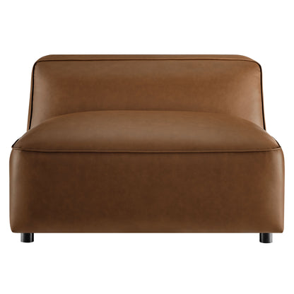 Auren Upholstered Vegan Leather Modular Armless Chair by Furniture For America