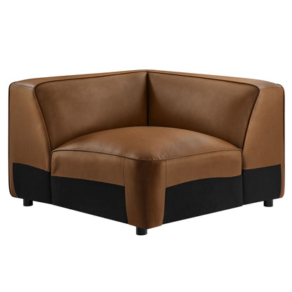 Auren Upholstered Vegan Leather Modular Corner Chair by Furniture For America