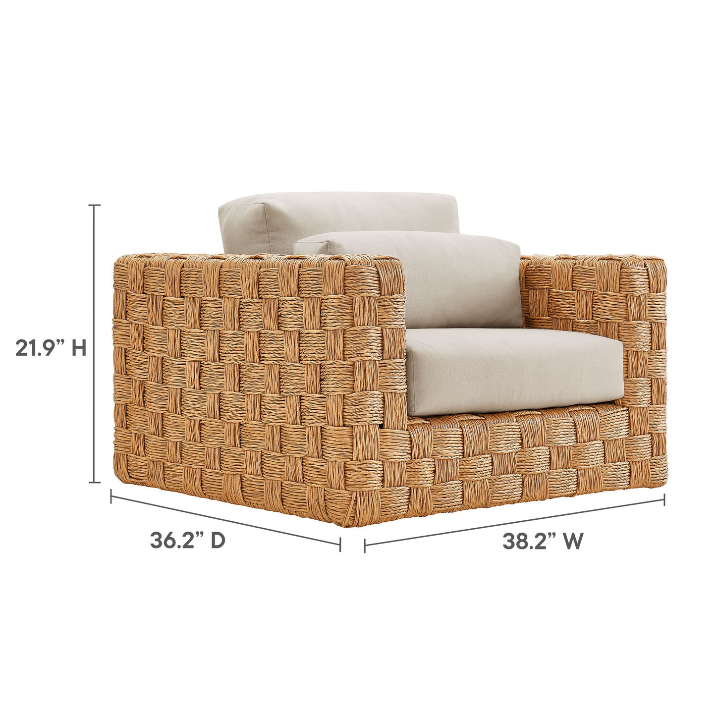 Thames 4-Piece Outdoor Patio Wicker Outdoor Patio Rattan Furniture Set by Furniture For America