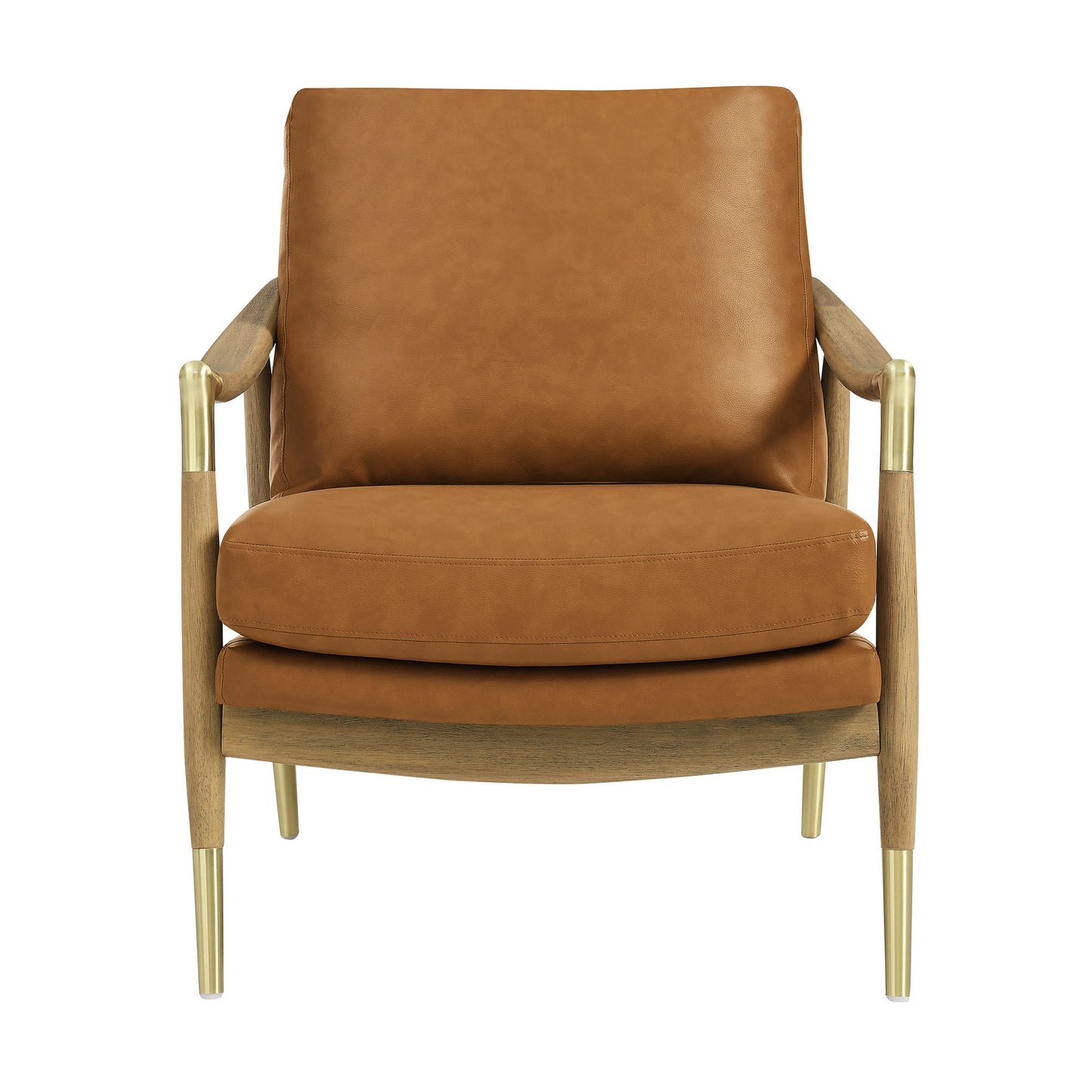 Langford Vegan Leather Accent Armchair by Furniture For America