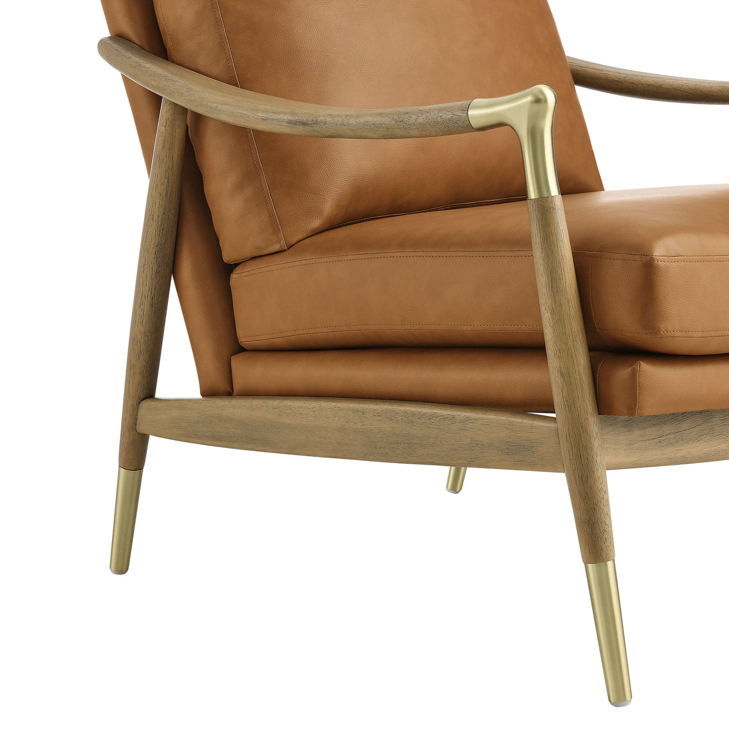 Langford Vegan Leather Accent Armchair by Furniture For America