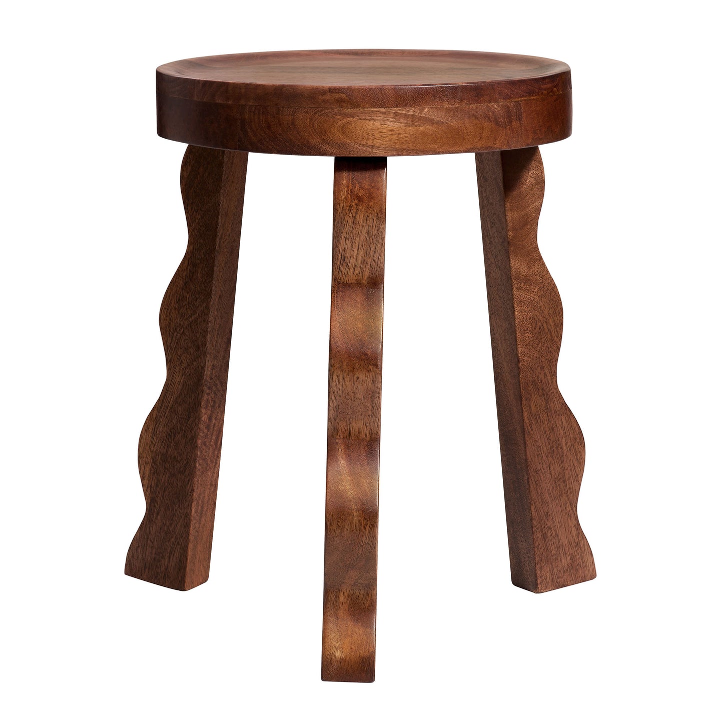Sorrel Carved Wood Stool by Furniture For America