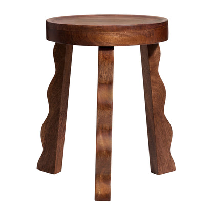 Sorrel Carved Wood Stool by Furniture For America