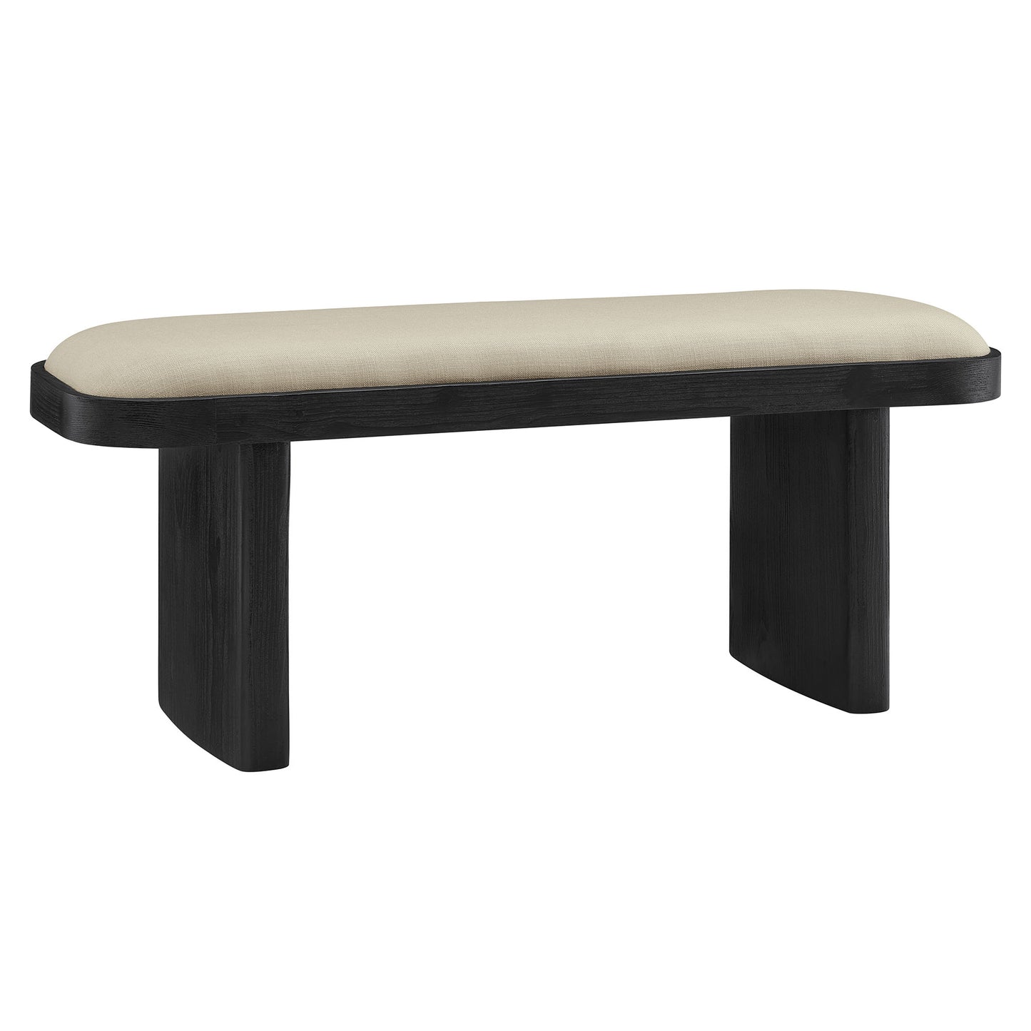 Iver 43" Upholstered Wood Accent Bench by Furniture For America