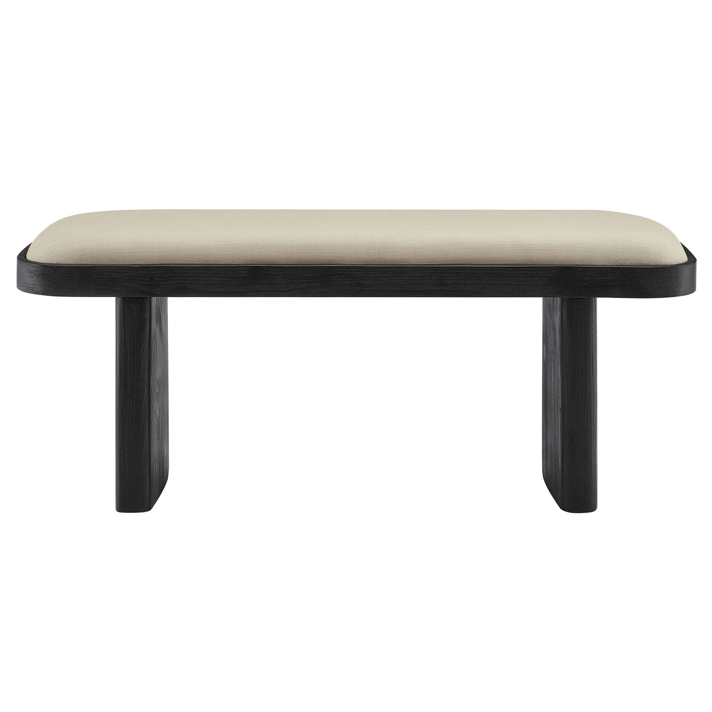 Iver 43" Upholstered Wood Accent Bench by Furniture For America