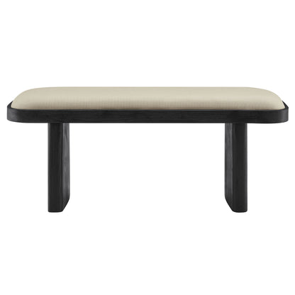 Iver 43" Upholstered Wood Accent Bench by Furniture For America