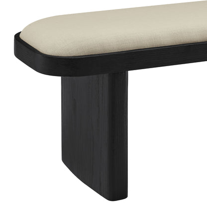 Iver 43" Upholstered Wood Accent Bench by Furniture For America