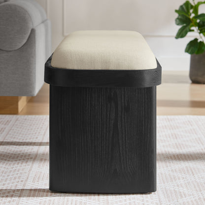 Iver 43" Upholstered Wood Accent Bench by Furniture For America